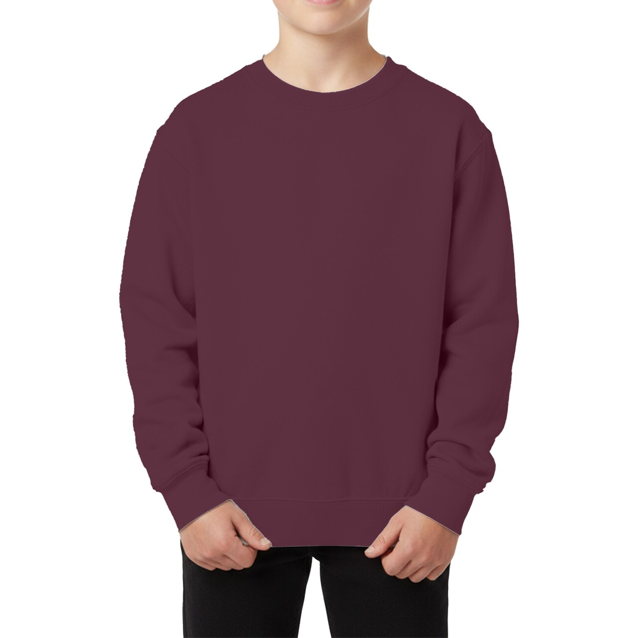 Gildan Youth Fleece Crewneck Sweatshirt, Heavy Blend 50/50 Cotton Poly, Craft & Print Ready